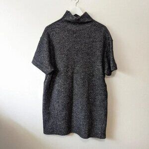 Scotch & Soda Wool Blend Marled Mock Neck Mini Tunic Dress